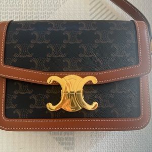 Celine Triomphe Canvas shoulder bag